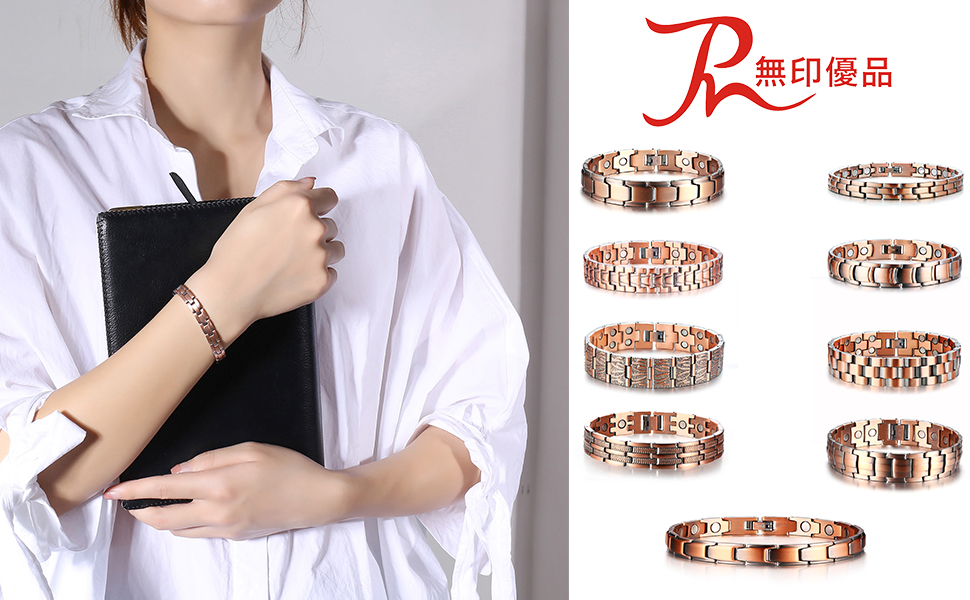 Amazon.co.jp: [Rockyu] 磁気ブレスレット メンズ 人気 ピンク