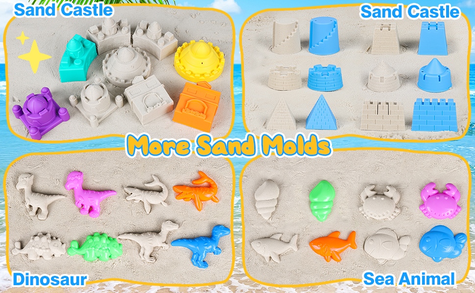 More Sand Molds for Kids