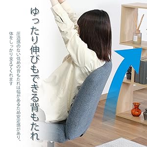 不二貿易 あぐらチェア　あぐら椅子　 デスクチェア ブルー 不二貿易 あぐらがかけるチェア ブルー(ブルー): オフィス家具