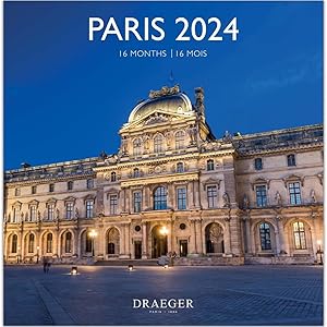 DRAEGER PARIS | Doisneau 2024 Large Wall Calendar Hanging 29 x 29 cm | 16 Months Sep-23 to Dec 24 | 7 Languages | Office Calendar, Home, Monthly | Decoration, Organization | FSC® Certified Paper 49 large wall calendar 2024