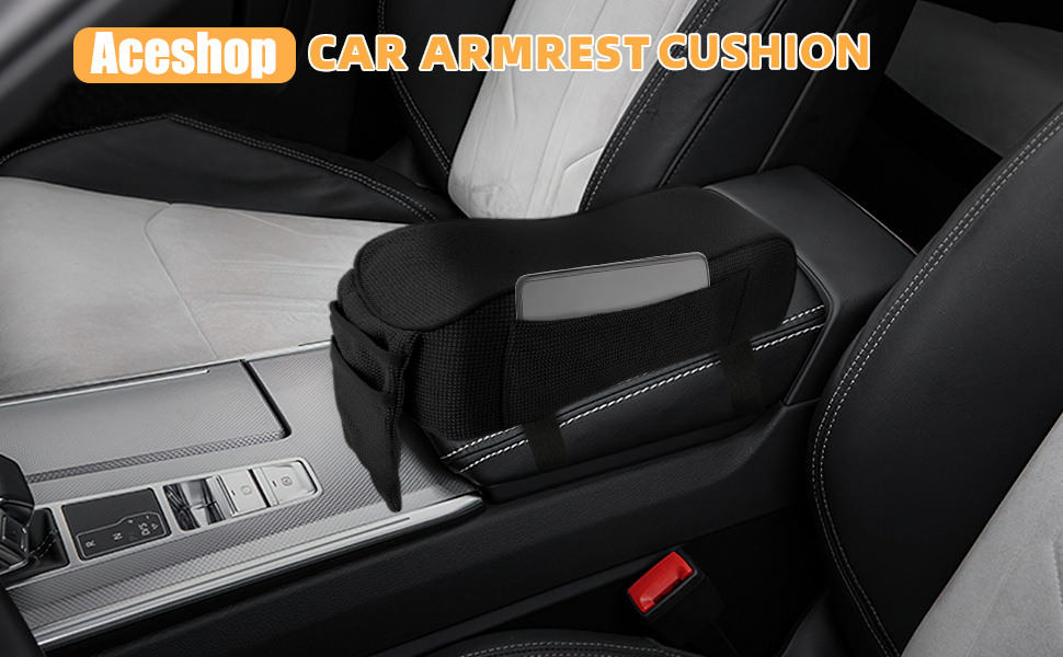 Car Armrest Cushion Memory Foam Car Armrest Cover Soft