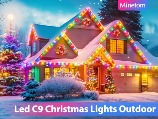 USA LAWNWARE ランプ　ヴィンテージ　クリスマス　アウトドア Vintage C9 LED Christmas Lights Outdoor, 100 Feet C9 String