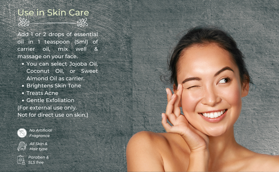 Sugandhim Lemon Essential Oil, 1 x 10ml,Steam Distilled, Aromatherapy