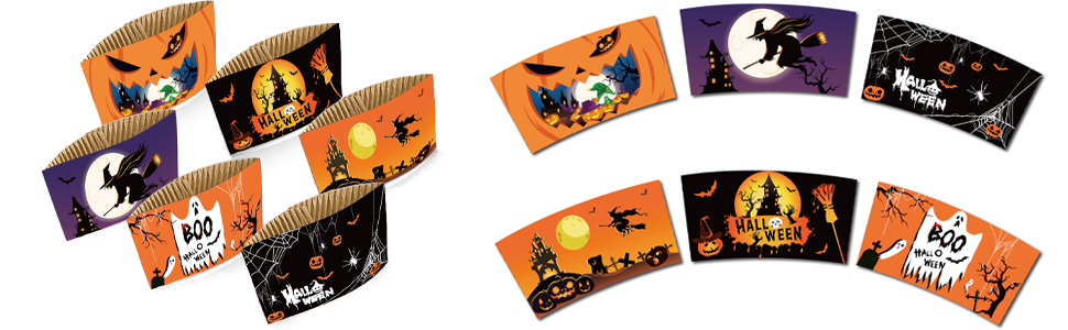 Halloween Coffee Cups Sleeves