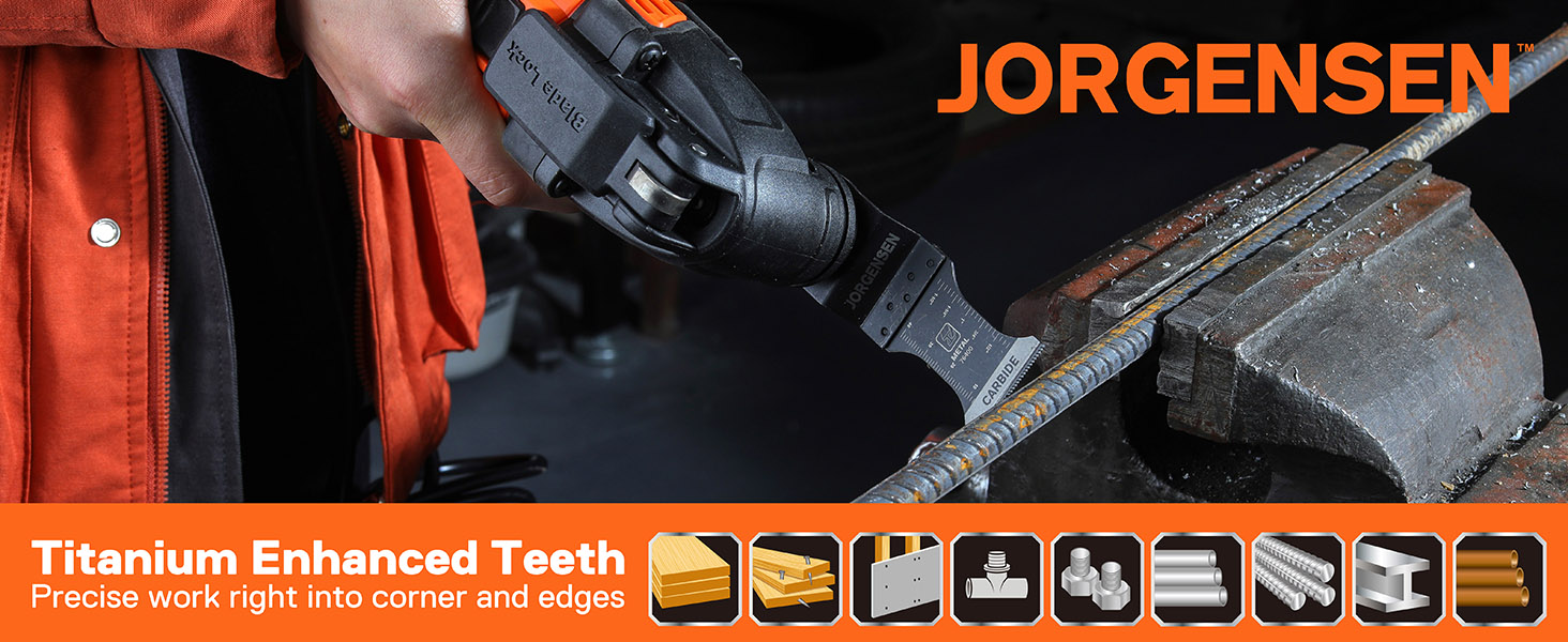 3 Pack Oscillating Saw Blades,Tialn Coated Carbide Multitool