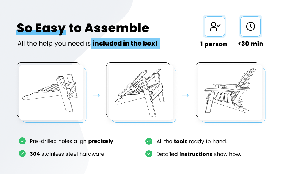 Adirondack Chair Navy