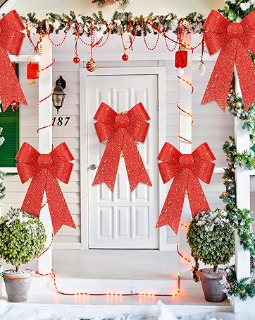 christmas wreath bows