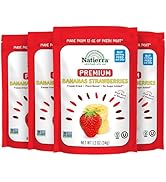 NATIERRA Premium Freeze-Dried Bananas and Strawberries | Non-GMO & Vegan | 1.2 Ounce (Pack of 4)