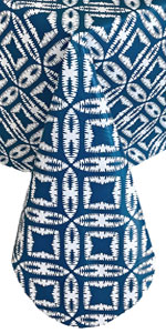 Ikat Vinyl Teal Tablecloth