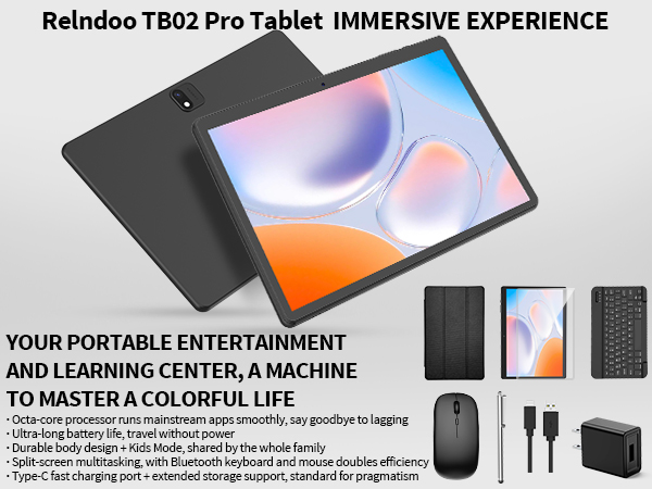 Relndoo 2025年モデル Android 14 タブレット Amazon.co.jp: 2025 NEW Android 14 タブレット 10インチ wi-fi