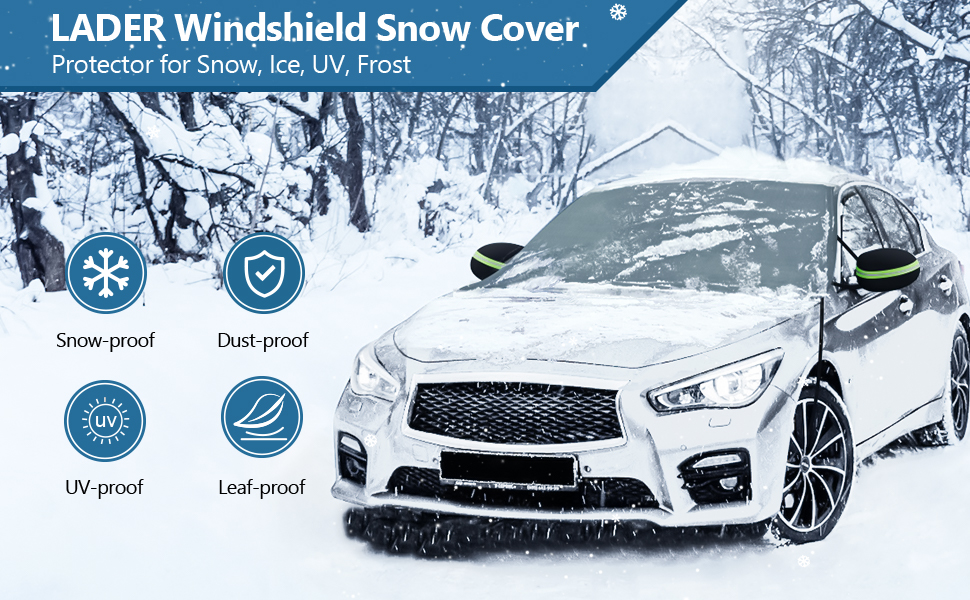 LADER Windshield Cover for Ice and Snow, Car Windshield
