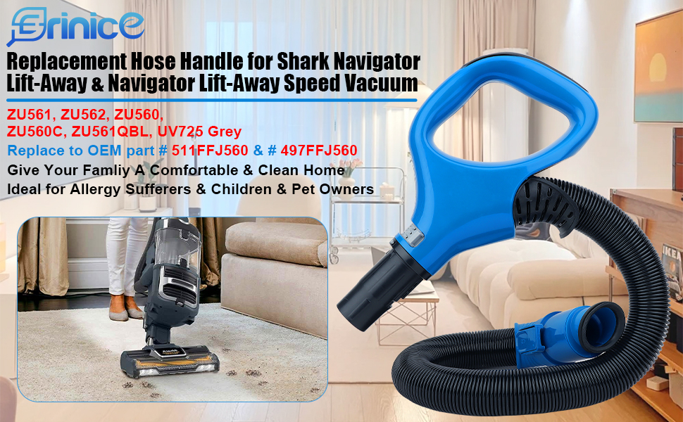 Erinice Replacement Hose Handle for Shark Rotator LiftAway