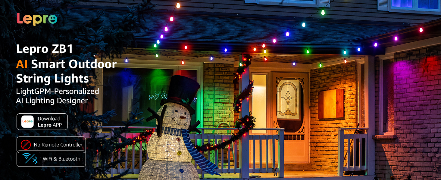 smart outdoor string lights