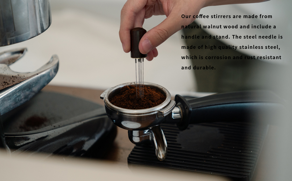 coffee stirrer's 5 fine needles