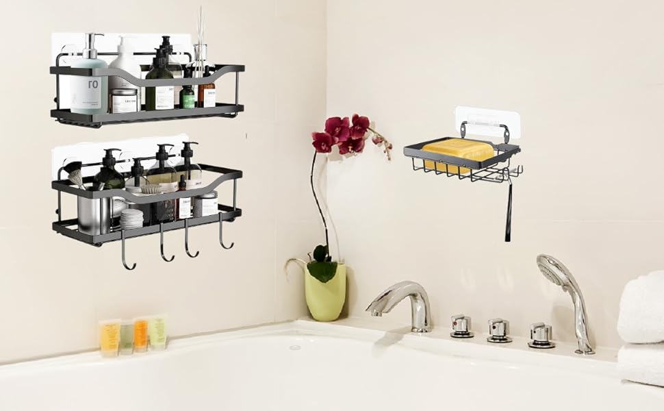 Shower Caddy Shelves for Inside Shower Bathroom Organizer