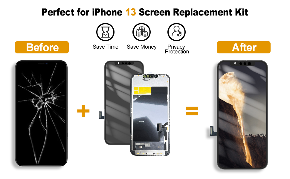 Amazon.com: SIMDOG for iPhone 13 Screen Replacement Kit 6.1