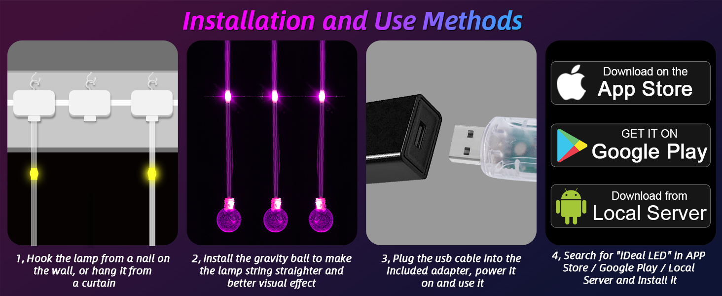 Smart Curtian lights
