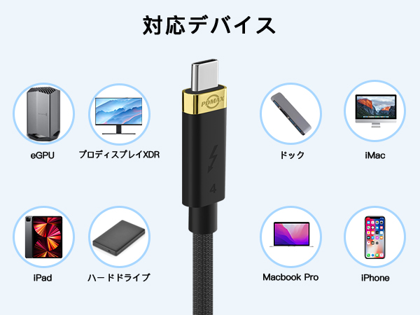Amazon.co.jp: PDMAX USB 4 C to C ケーブル、 240W 出力