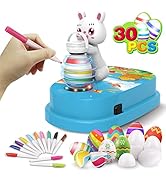 Engfa Easter Egg Decorating Kit, Bunny Spinner, Easter Crafts and Decoration Machine with 12 Dyin...