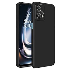 LIRAMARK Silicone Soft Back Cover Case for OnePlus Nord CE 2 Lite 5G / 1+Nord CE 2 Lite 5G (Silicone Black) 45 liramark