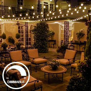 outdoor patio string lights