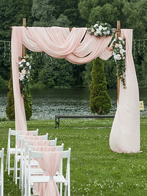 chiffon backdrop