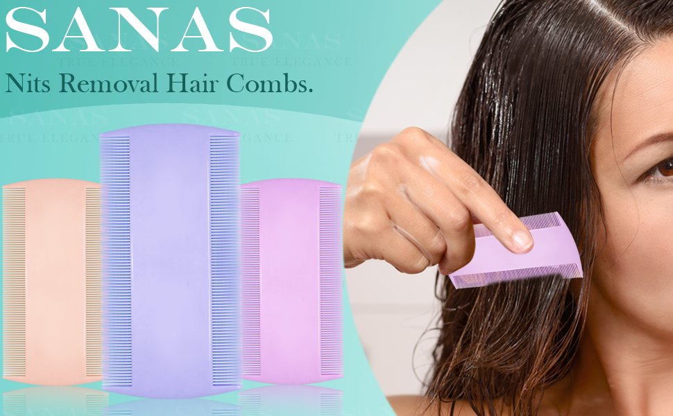 Buy Sanas 3 Pieces Lice Comb Lice And Nits Removal Comb Dandruff Dust