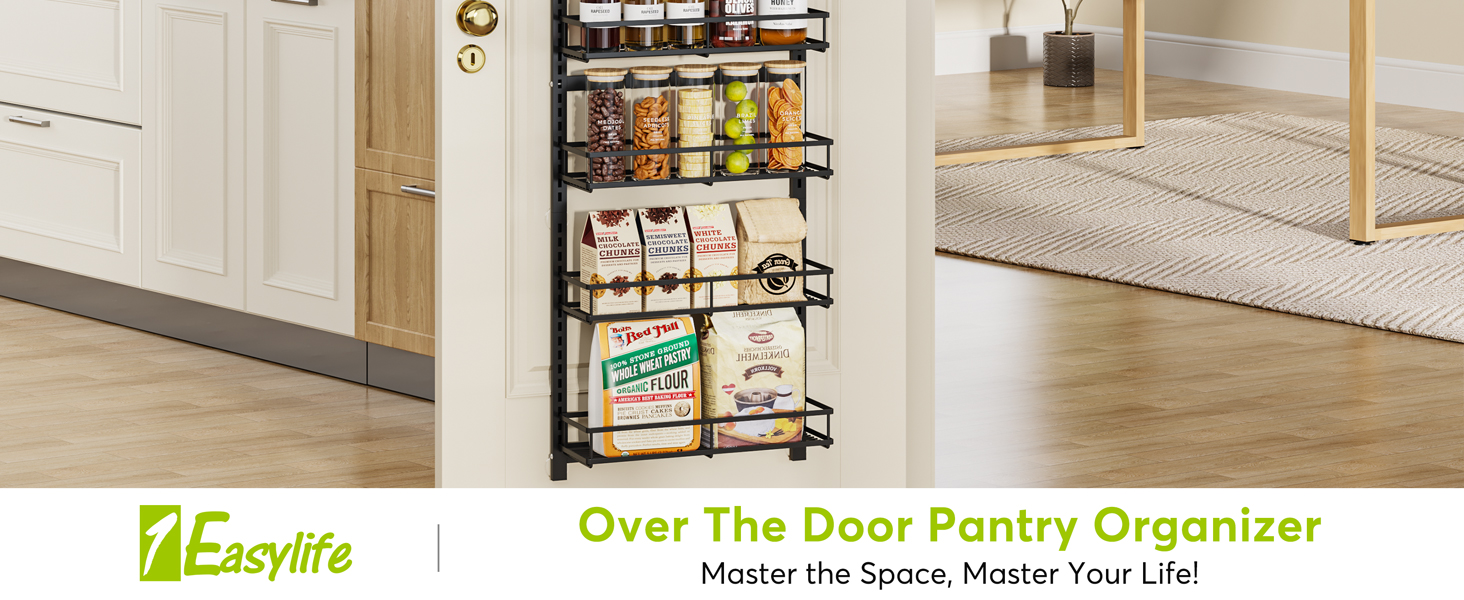 1Easylife Over the Door Pantry Organizer 9Tier Pantry