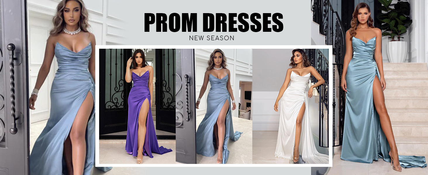 satin prom dresses long ball gown for women corset formal gown off the shoulder evening dress XYP30