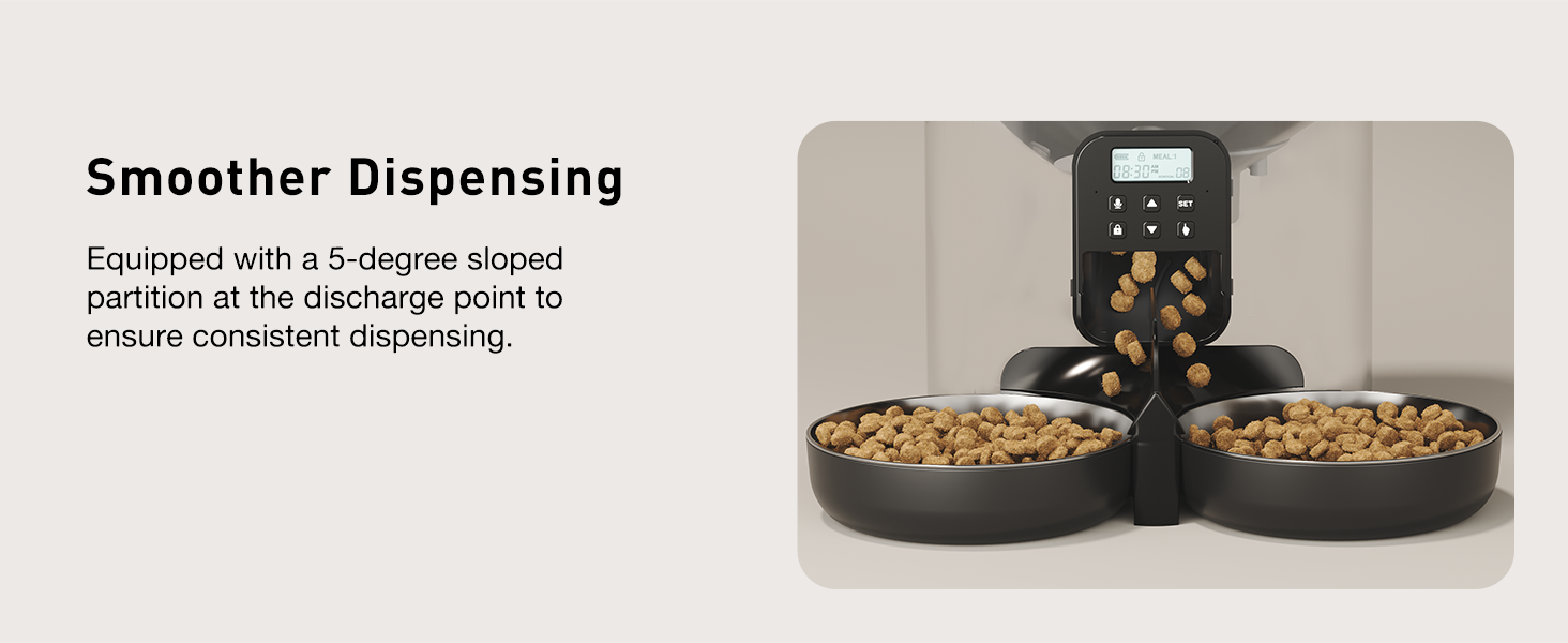 Voluas Automatic Cat Feeder for Two Cats