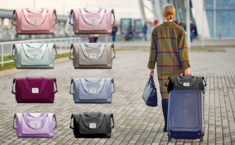 Orshawer Large Capacity Folding Travel Bag, Portable Lightweight Carry