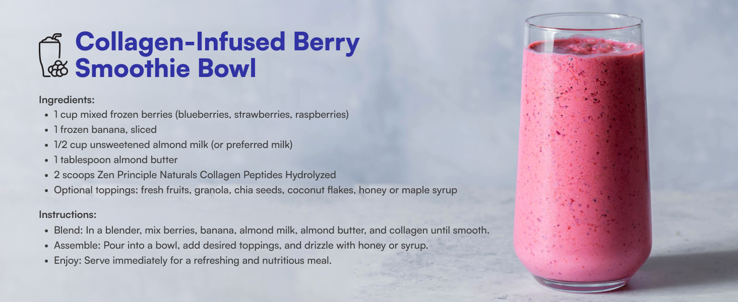 collagen-infused berry smoothie bowl recipe