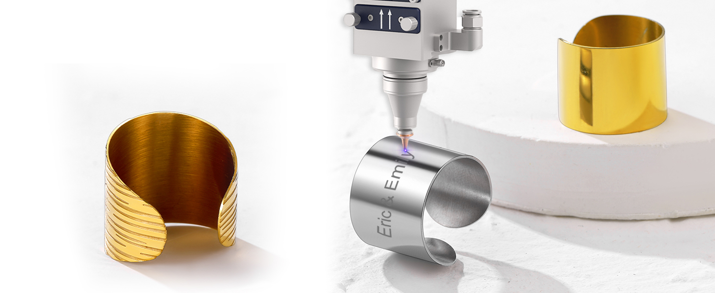 engravable custom polishing band ring resizable