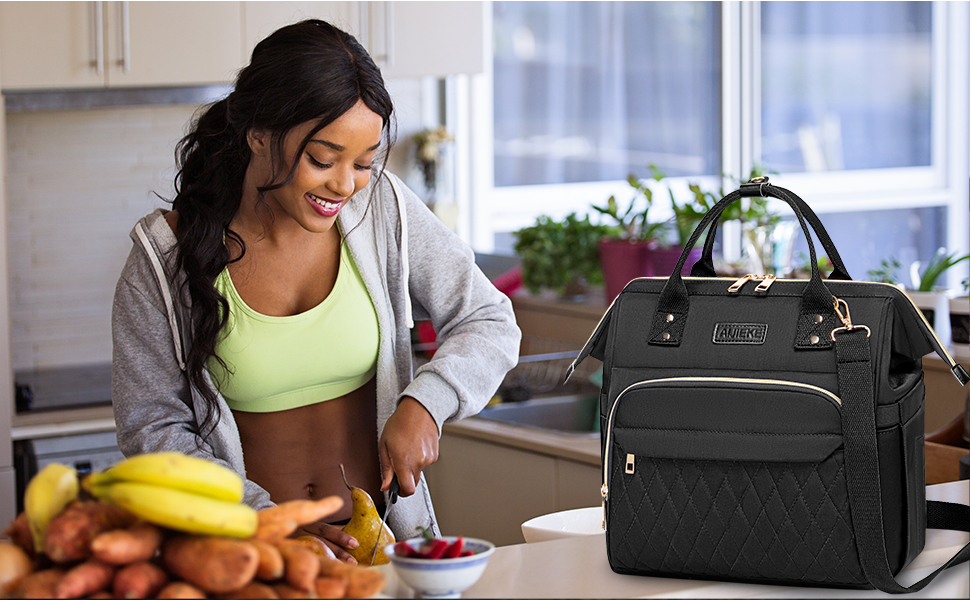 AIJIEKE Lunch Bag for Women, Adult Insulated Lunch Box for