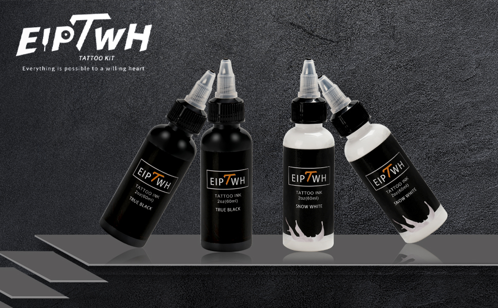 Eiptwh White Tattoo Ink 60ml 2oz Mixable Professional