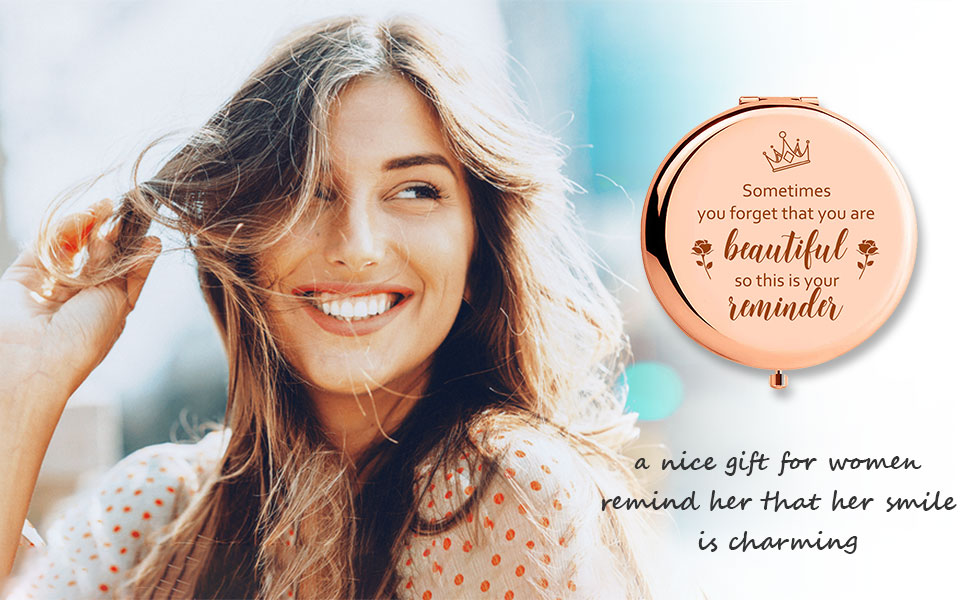 a nice gift for women remind her that her smile is charming