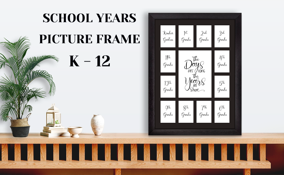 Lacopgr School Year Picture Frame K12 Wall Hanging