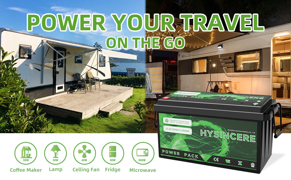 12V 200Ah LiFePO4 Lithium Battery, Deep Cycles Rechargeable