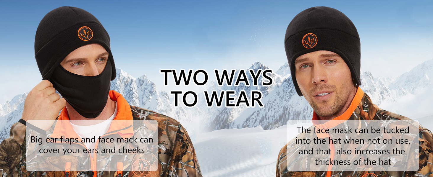 Polar fleece beanie womens men