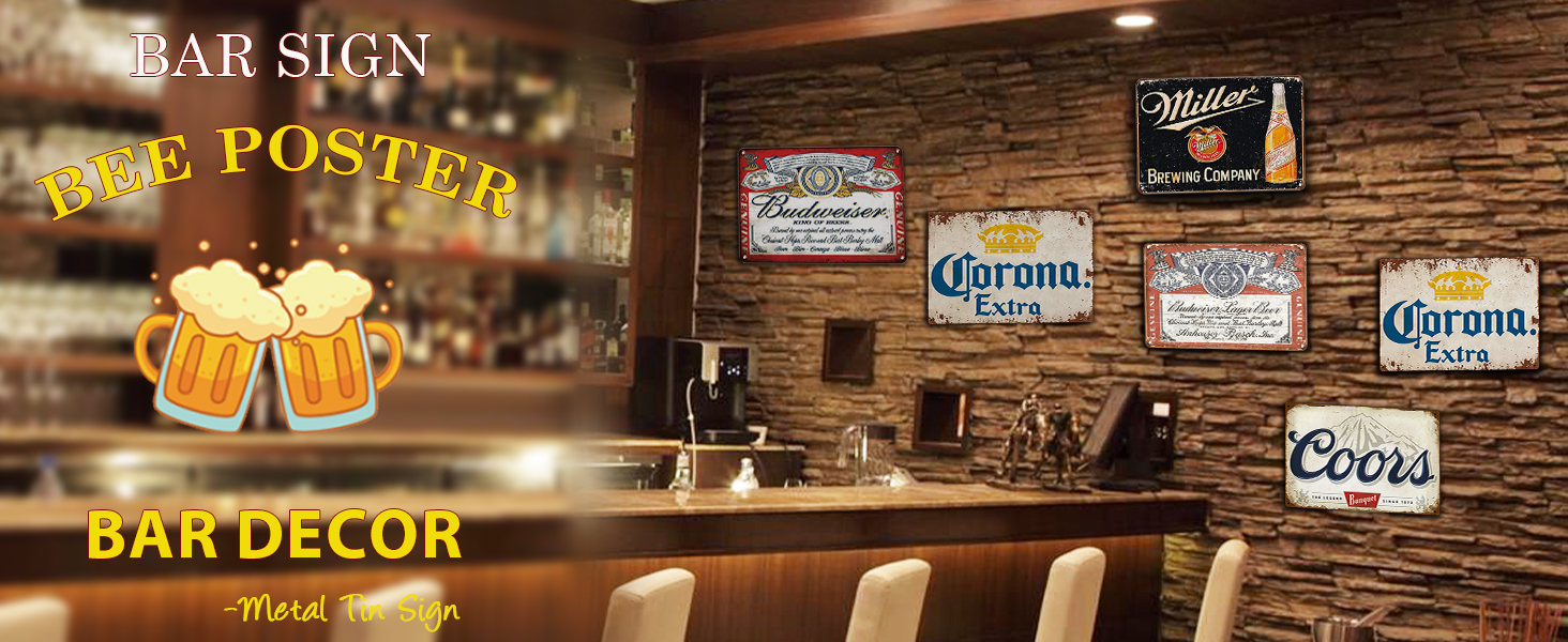 liquor signs for bar
