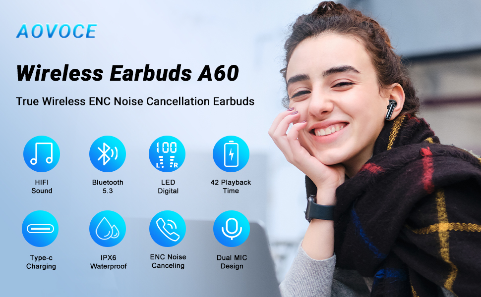 Wireless Earbuds A60