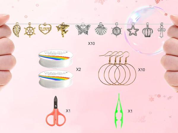 clay beads bracelet making kit