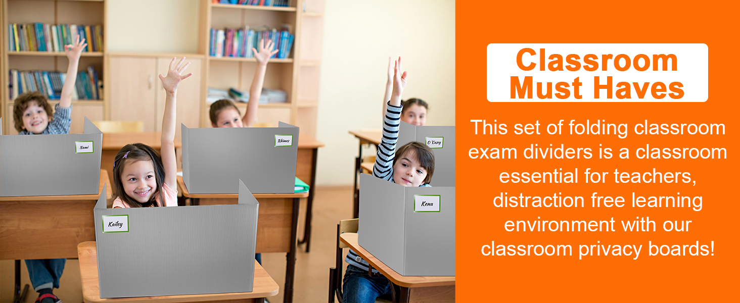 Alyclip 24 Pack Privacy Folders for Students Durable