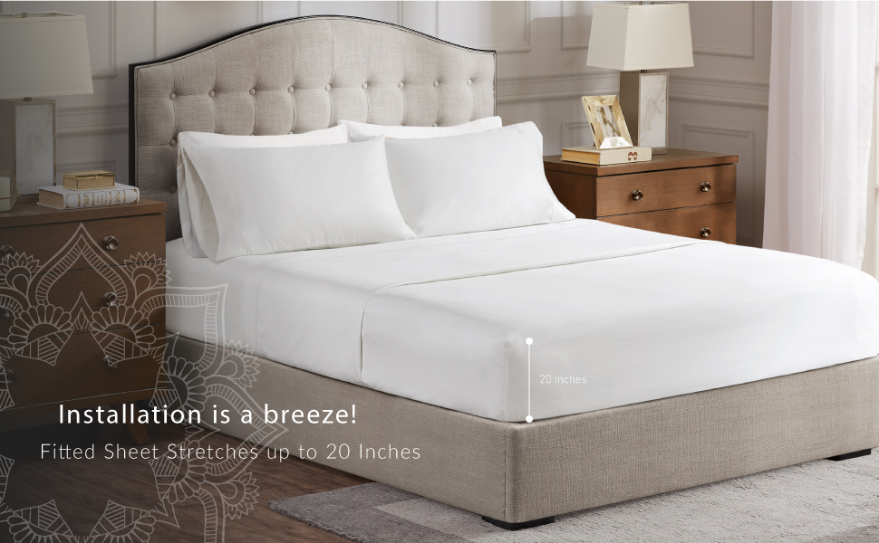 Hyde Lane Luxury 1000 Thread Count Cotton Sheet Sateen King