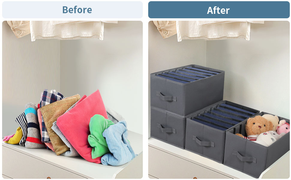 3Pcs Clothes Closet Organizers and Storage Box,Clothes