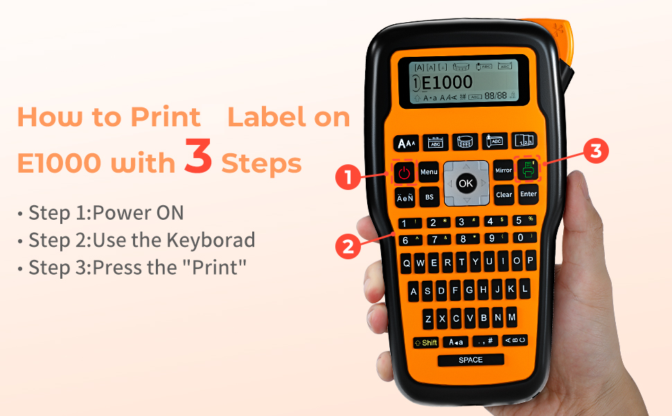 Vixic Label Maker Machine with Tapes, E1000 Portable