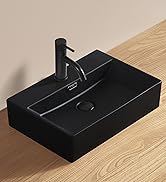 Amazon.co.jp: 【JOMOWN混合水栓付き】ブラック 洗面ボウル 410