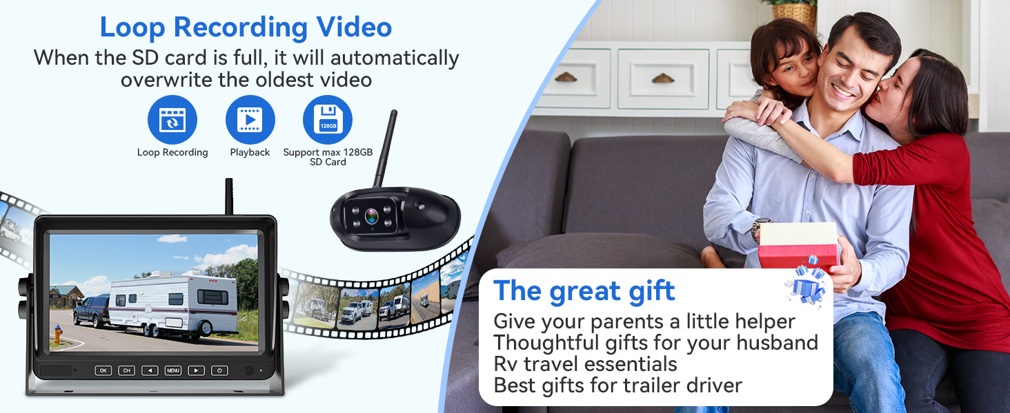 trailer camera system wireless
