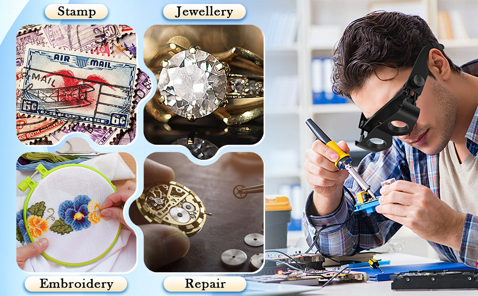 Magnifying Glasses with Light