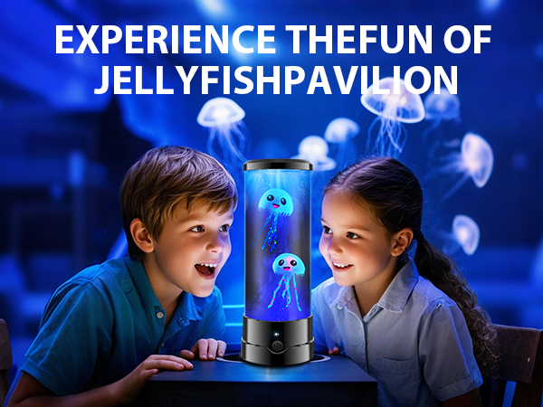 Jellyfish Lava Lamp with 16Color Changing,Bedside Night